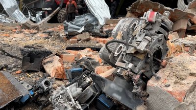 Вибух безпілотника у Бахмачі на Чернігівщині, пошкоджений будинок