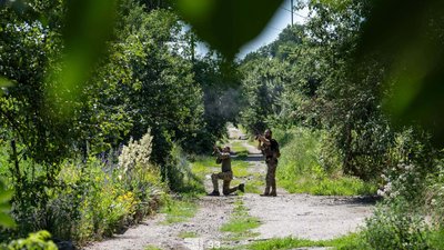 Українські військові у Дружківці на Донеччині