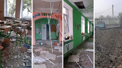 Росіяни обстріляли село Таврійське на Запоріжжі. Зруйновані школа та будинок культури