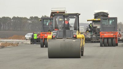 Будівельні роботи на транспортній розв’язці Будівельні роботи на транспортній розв’язці