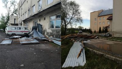 Буревій на Закарпатті пошкодив дахи лікарні та шкіл