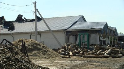 Згоріло 200 квадратів покрівлі: в цеху із виробництва палетів біля Луцька – пожежа