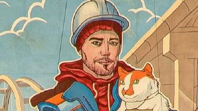 На Керченському мосту окупанти намалювали графіті На Керченському мосту окупанти намалювали графіті