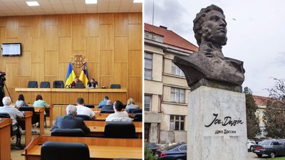 Бюст Пушкіна в Ужгороді вирішили демонтувати