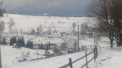 Прикарпатське село засипало снігом Прикарпатське село засипало снігом