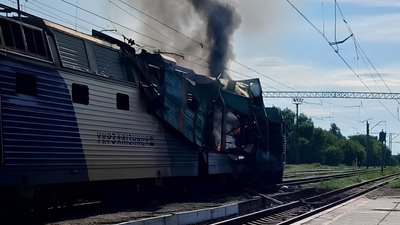 Укрзалізниця, поїзд, влучання
