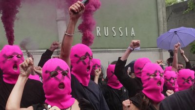 Акція протесту на Венеційській бієнале