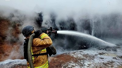 дронова атака, обстріли, вторгнення, війська, пожежа, рятувальники