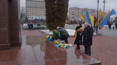 У Тернополі вшанували пам'ять Степана Бандери У Тернополі вшанували пам'ять Степана Бандери
