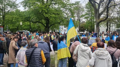 Історія Валерії Вялкової із Сум, яка сама вийшла проти проросійського мітингу в Німеччині Історія Валерії Вялкової із Сум, яка сама вийшла проти проросійського мітингу в Німеччині