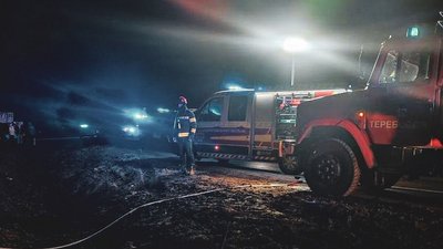На Тернопільщині перекинувся автобус На Тернопільщині перекинувся автобус