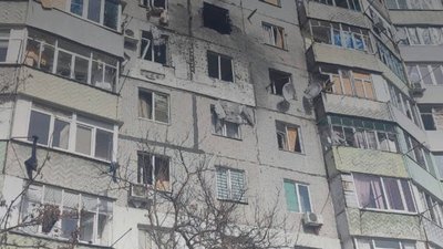 Херсон, пошкоджений будинок у Корабельному районі