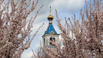 Дзвонарня храму, Херсон, квітень 2026 року