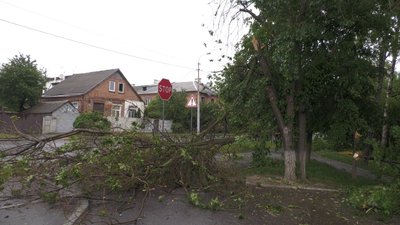 Розбитий дитмайданчик, повалені дерева та вибиті вікна: російські окупанти 29 травня обстріляли Харків Розбитий дитмайданчик, повалені дерева та вибиті вікна: російські окупанти 29 травня обстріляли Харків