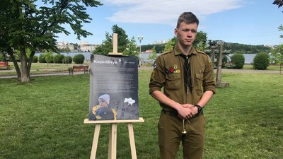 Роман Шмайдей, учасник акції "Голоси дітей" Роман Шмайдей, учасник акції "Голоси дітей"