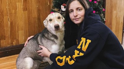 Сліпа собачка Фібі з франківського притулку знайшла всій дім Сліпа собачка Фібі з франківського притулку знайшла всій дім