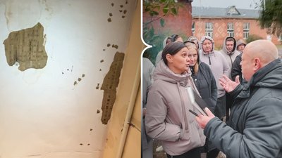 У Собіщицях батьки не пустили дітей до школи: тут сиплеться стеля та незавершений ремонт