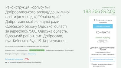 Реконструкція корпусу №1 Доброславського закладу дошкільної освіти Реконструкція корпусу №1 Доброславського закладу дошкільної освіти