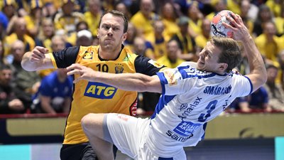 Матч чемпіонату Європи з гандболу між Ісландією та Швецією