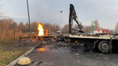 На Харківщині стався вибух на АЗС