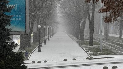 сніг, місто, Дніпро