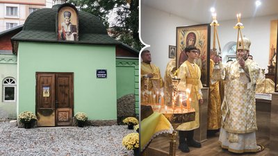 Перше богослужіння у відновленому храмі святителя Миколая у Рівному