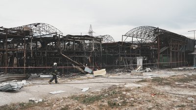Наслідки російського удару по ринку "Барабашово", Харків, 1 жовтня 2025