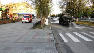 У двох районах Запорізької області продезінфікували вулиці