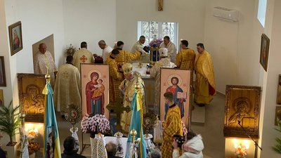 Освячення відновленого костелу. Листопад 2023. Тернопільщина Освячення відновленого костелу. Листопад 2023. Тернопільщина