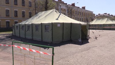 У Житомирському військовому інституті облаштували польовий ізолятор У Житомирському військовому інституті облаштували польовий ізолятор