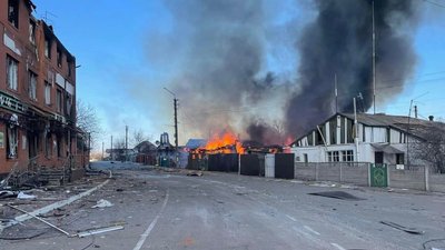 На Київщині війська РФ обстріляли Макарів, є загиблі На Київщині війська РФ обстріляли Макарів, є загиблі