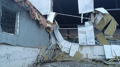Наслідки влучання російського безпілотника у Золочеві в ніч на 5 березня 2026 року Наслідки влучання російського безпілотника у Золочеві в ніч на 5 березня 2026 року