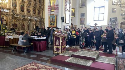 Прощання із загиблим воїном Олексієм Жайвороном Прощання із загиблим воїном Олексієм Жайвороном