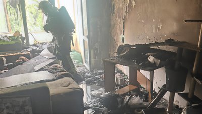 Пожежа, квартира, вулиця Набережна, Франківськ