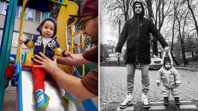 Сергій Строян зі своїм сином.Фото з архіву музиканта Сергій Строян зі своїм сином.Фото з архіву музиканта