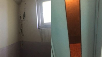 Тріщини і ліфт у будинку на Петра Григоренка, 41 Тріщини і ліфт у будинку на Петра Григоренка, 41
