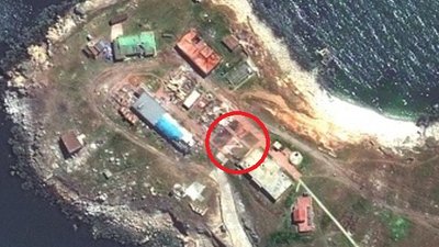 Бійці РФ намалювали на острові Зміїний мітки у вигляді літери Z