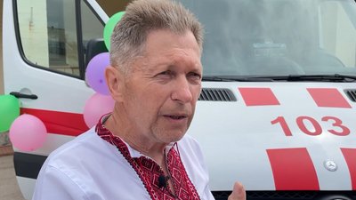 Директор Талалаївської лікарні Віктор Рябоволенко про швидку від Данії Директор Талалаївської лікарні Віктор Рябоволенко про швидку від Данії