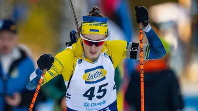 Христина Дмитренко, біатлоністка збірної України в сезоні Кубка світу 2025/26