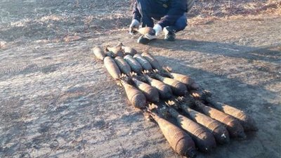 20 боєприпасів часів минулих війн знайшли поблизу одного з сіл на Херсонщині