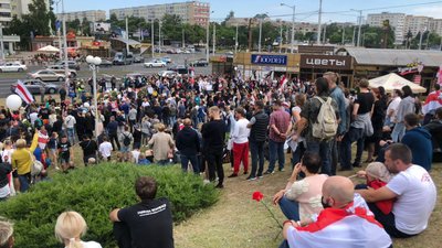 У Мінську відбувається акція пам’яті загиблого під час протестів У Мінську відбувається акція пам’яті загиблого під час протестів