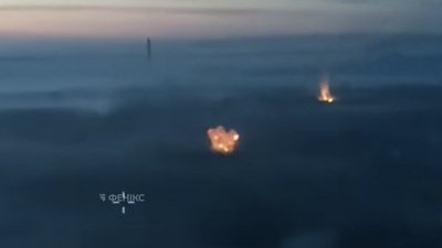 Момент російських авіаударів по Костянтинівціі