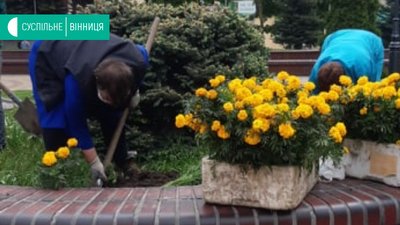 На вулицях та у паркових зонах Вінниці почали висаджувати квіти