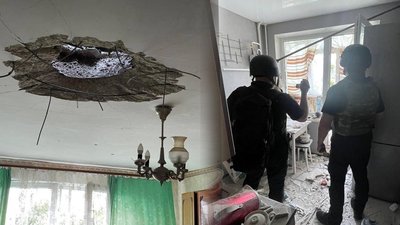 Внаслідок обстрілу Чугуєва на Харківщині одна людина загинула, дві поранені Внаслідок обстрілу Чугуєва на Харківщині одна людина загинула, дві поранені