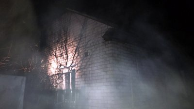 Житловий будинок горів у селі на Менщині