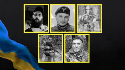 На Чернігівщині попрощалися з п'ятьма бійцями, які загинули на Херсонщині, Луганщині та Донеччині