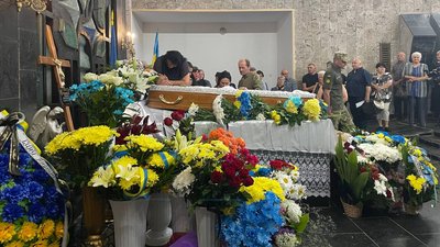 Прощання з військовослужбовцем Андрієм Олекшієм в Домі печалі Прощання з військовослужбовцем Андрієм Олекшієм в Домі печалі