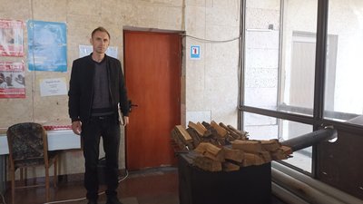 Спеціаліст соціального захисту населення Житомирської ОВА Сергій Перегуда в "Пункті незламності" Спеціаліст соціального захисту населення Житомирської ОВА Сергій Перегуда в "Пункті незламності"