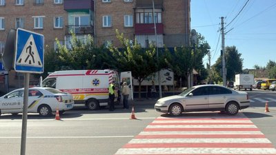ДТП у Старокостянтинові, внаслідок чого травмувалася 44-річна пішохідка