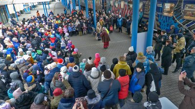 До Запоріжжя прибув потяг-кухня від Укрзалізниці До Запоріжжя прибув потяг-кухня від Укрзалізниці